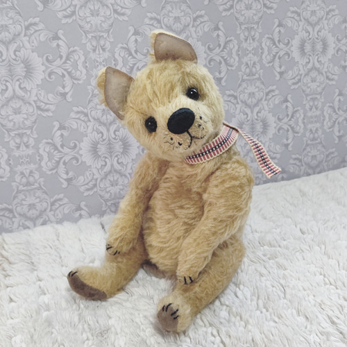 柴犬 黄土色/テディベアタイプの犬のぬいぐるみ 約26cm 柴犬 黄土色/テディベアタイプの犬のぬいぐるみ 約26cm