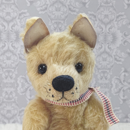 柴犬 黄土色／テディベアタイプの犬のぬいぐるみ 約26cm ぬいぐるみ