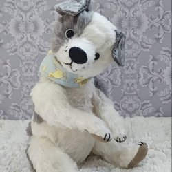 テディベア　ハンドメイド　作家　ネズミ 何かが気になるネズミさん アーティストベア 海外作家様 海外