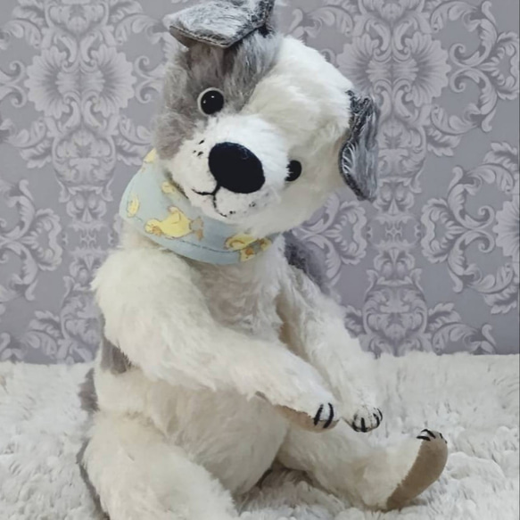ハンドメイド テディわんこ テディプー ホワイトトイプー
