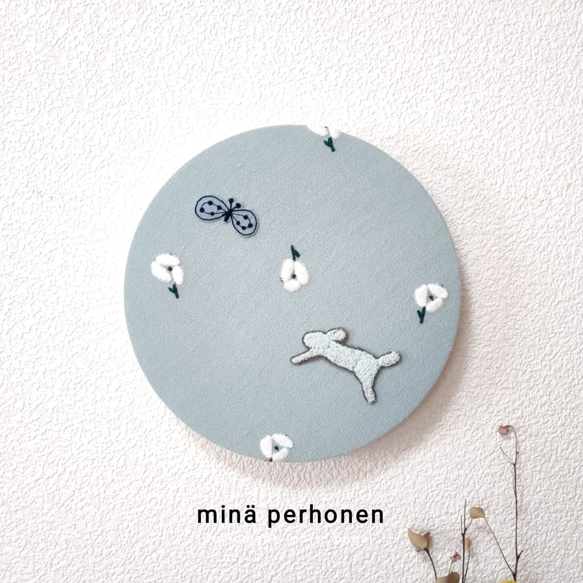 ファブリックパネル ミナペルホネン 丸型 サークル オハヨー