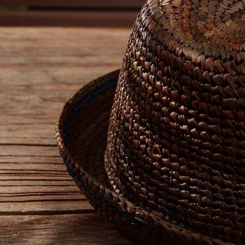 ラフィアハット、中折れ帽子男性、ヘミング、パナマ帽、フェドーラ帽