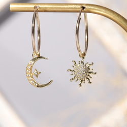 Dior 月と星 フープピアス Dior 月と星 フープピアス DIOR ディオール JADIOR フープピアス