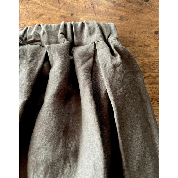 RATA❤️選擇你的長度❣️美麗搖曳的亞麻混紡裙❤️也可以作為套裝穿著❤️成人般的精緻RED 第9張的照片