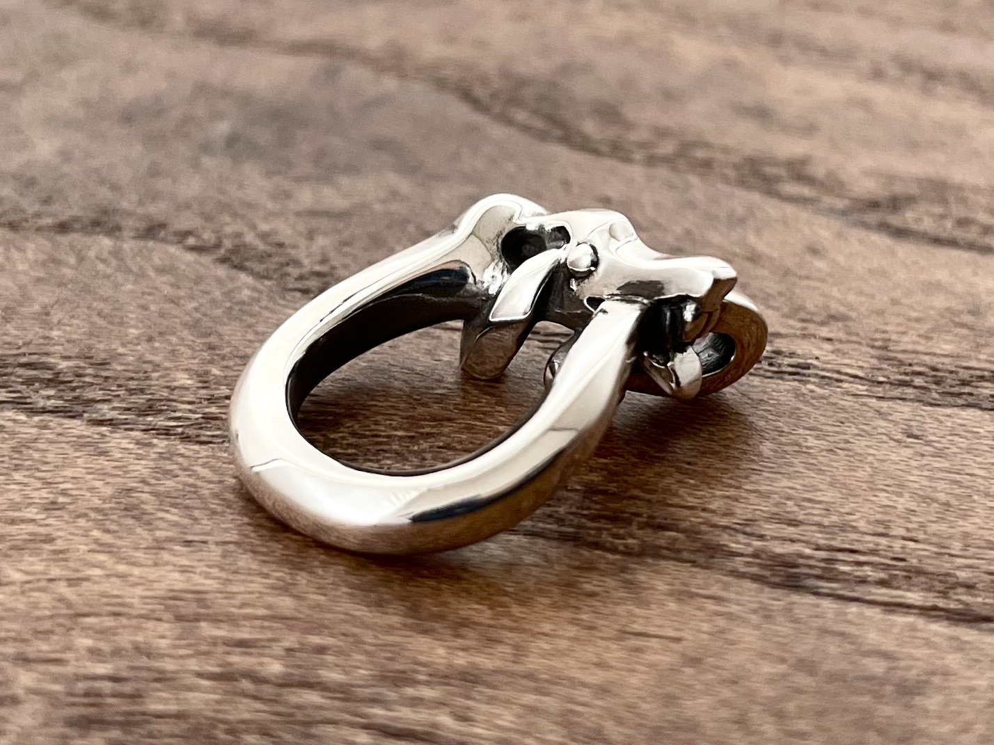 ヴァイキング ドラゴン ファーヴニル ペンダント［シルバー925］鹿革紐付／北欧 アクセサリー