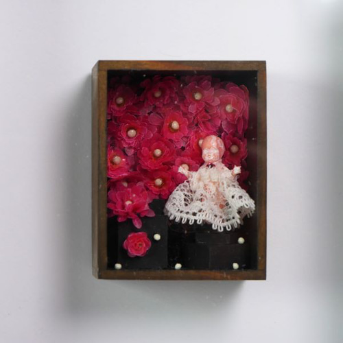 盛り盛り」 ボックスアート 立体コラージュ 立体・オブジェ ウムリス