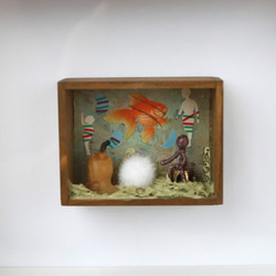 立体的コラージュアート作品 額装アート - メルカリ