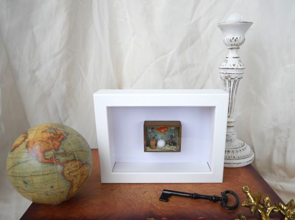 「良くも悪くも」　ボックスアート　立体コラージュ 2枚目の画像