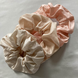 シルクタフタシュシュ〈ペールトーン・ピーチ〉First川俣シルク プチギフト サスティナブル 5枚目の画像