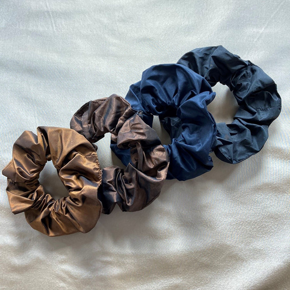 シルクタフタシュシュ〈ペールトーン・ピーチ〉First川俣シルク プチギフト サスティナブル 9枚目の画像