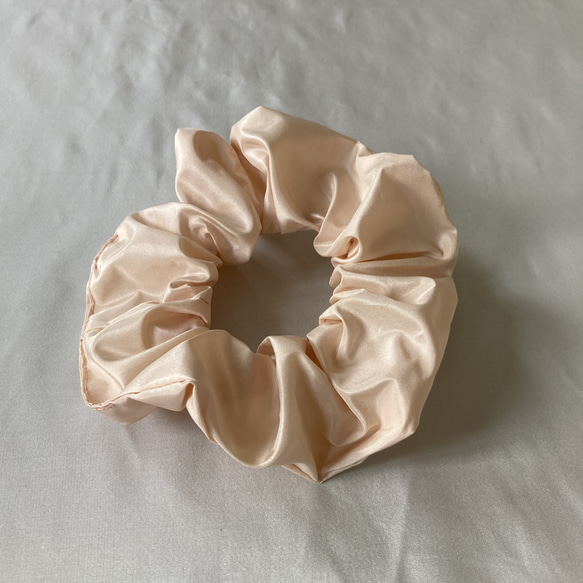 シルクタフタシュシュ〈ペールトーン・ピーチ〉First川俣シルク プチギフト サスティナブル 1枚目の画像