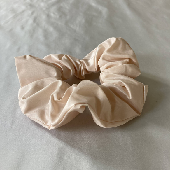 シルクタフタシュシュ〈ペールトーン・ピーチ〉First川俣シルク プチギフト サスティナブル 4枚目の画像