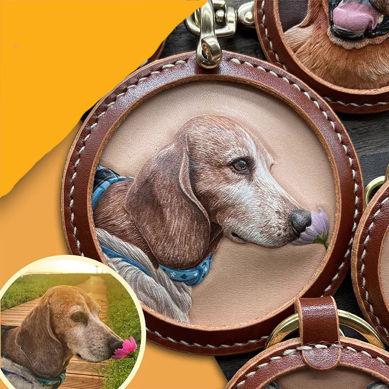 愛犬・愛猫そっくりレザーチャーム、犬、猫、小動物