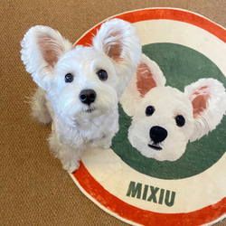 愛犬・愛猫そっくりラグ(円形)、犬、猫、小動物 カーペット 愛犬・愛猫そっくりラグ(円形)、犬、猫、小動物 カーペット