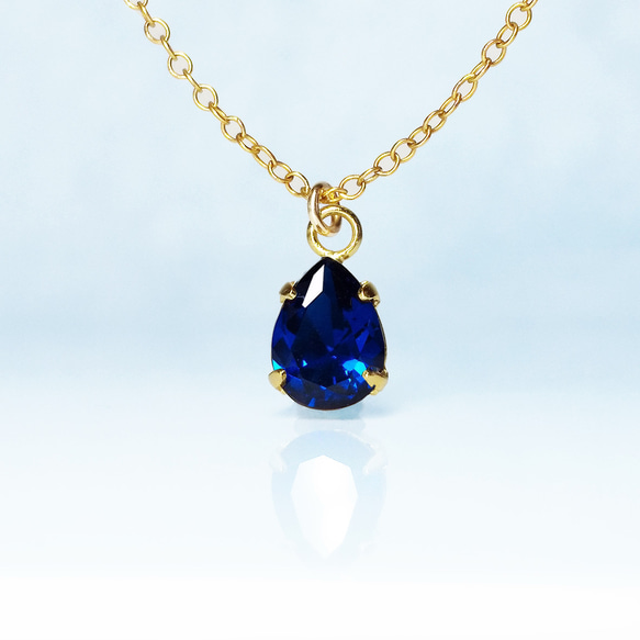 美しい雫。ブルースピネルのネックレス [送料無料] ネックレス