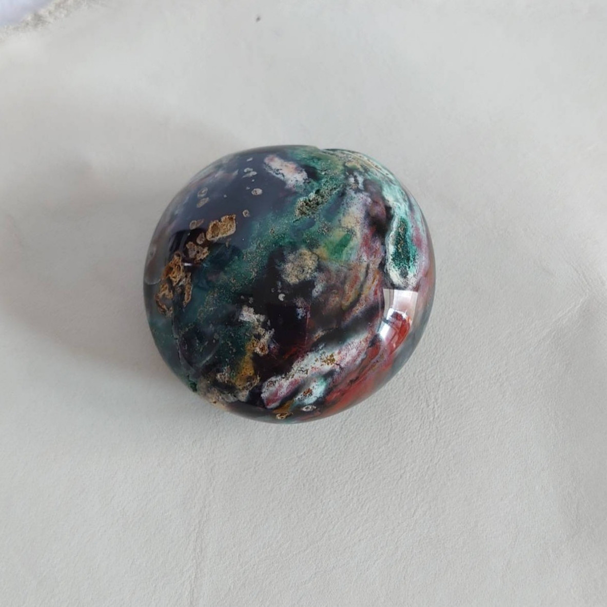 オーシャンジャスパー ネコ 置物 素敵な逸品 【公式通販】