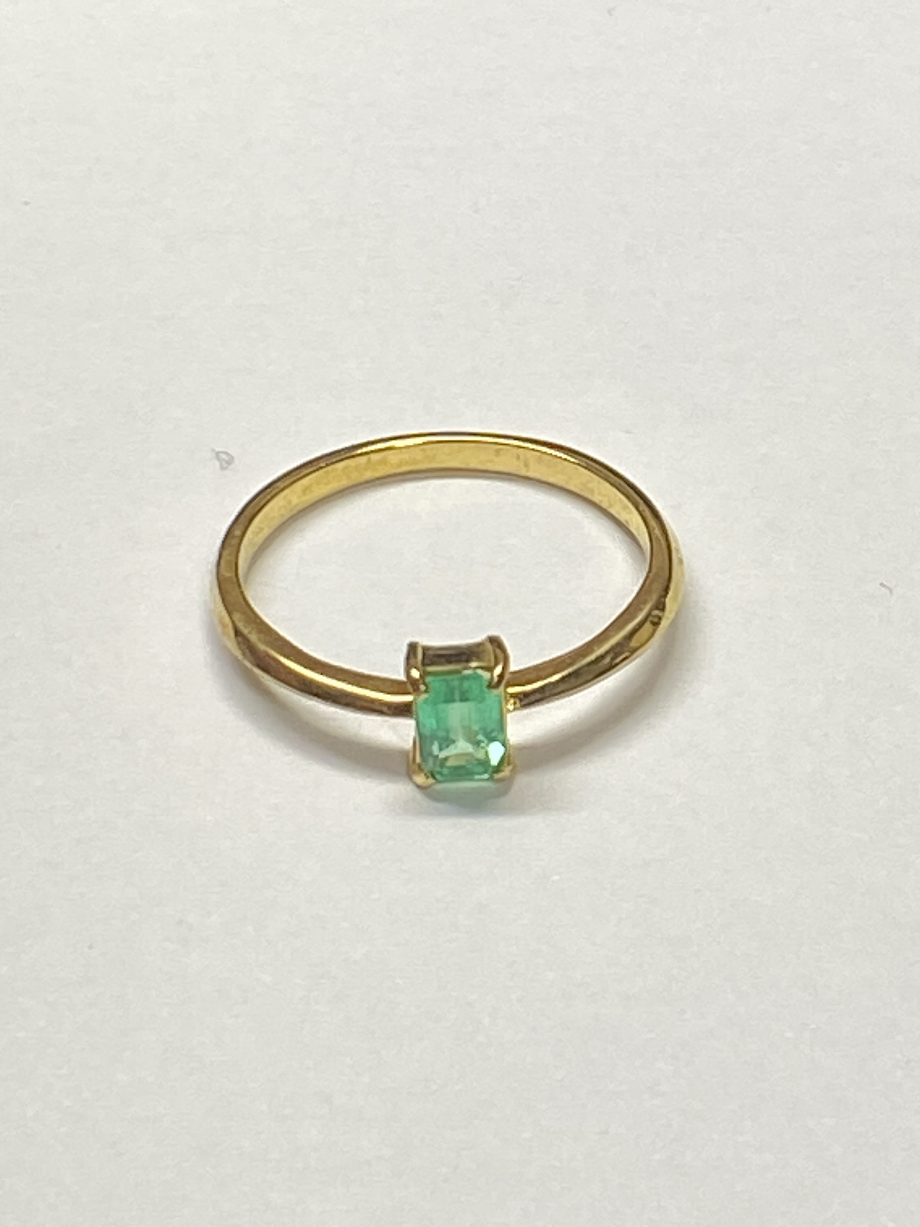エメラルド0.33ｃｔ シルバーリング