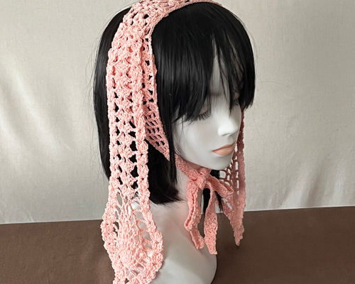 たなか様 うさ耳ヘッドドレス オーダー 受注生産】《☥》たれうさ耳ファーヘッドドレス(黒) | ☥ Larme