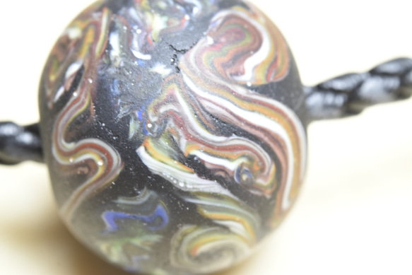 とんぼ玉 粒販売】とんぼ玉 丸玉 8mm［銀箔/ブルー］【5粒販売】 | 天然石