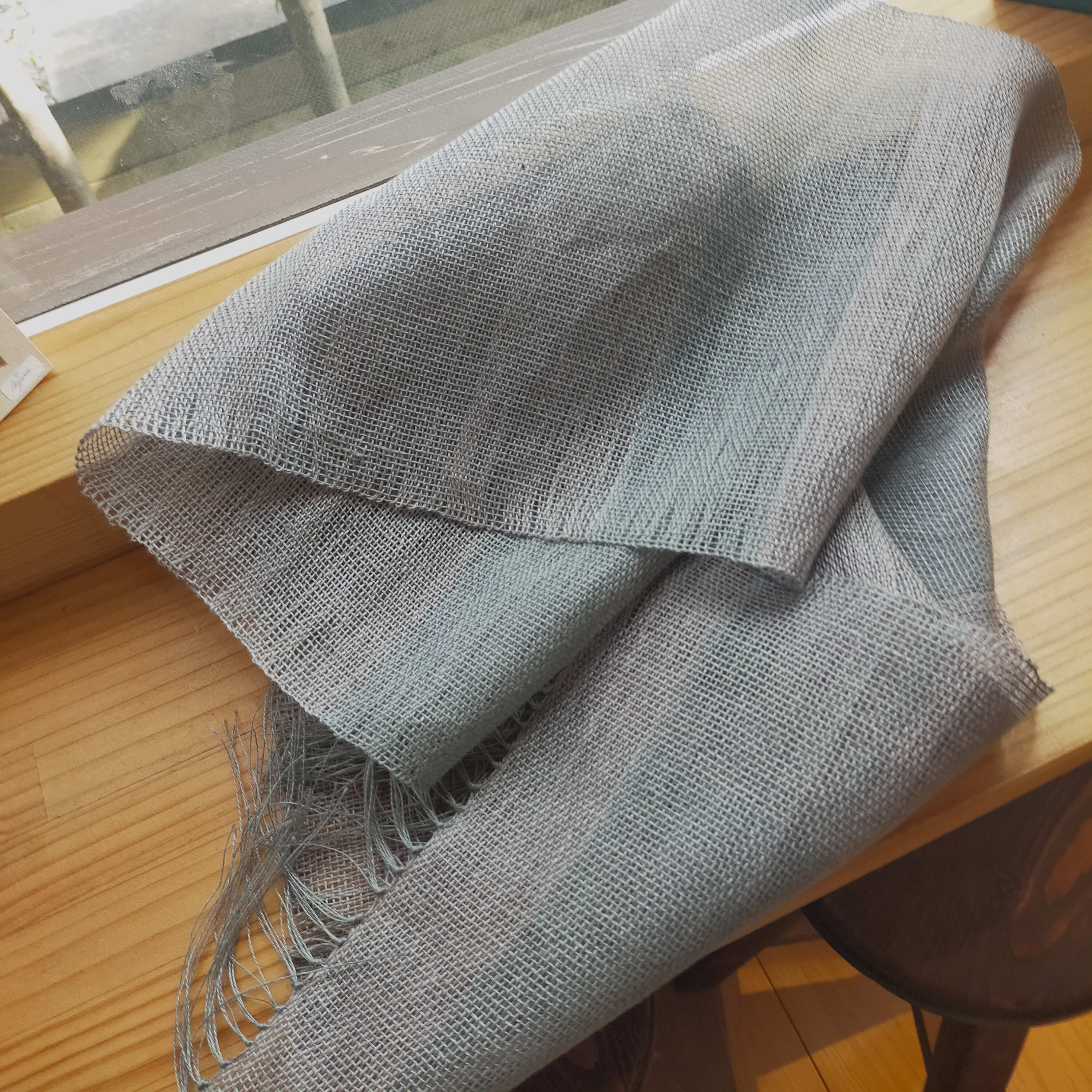 リネンのストール