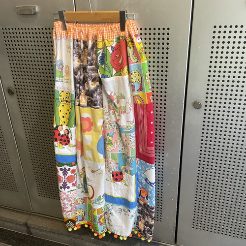 古着 ヴィンテージ vintage スカート パッチワーク ファブリック 古着 ヴィンテージ vintage スカート パッチワーク ファブリック