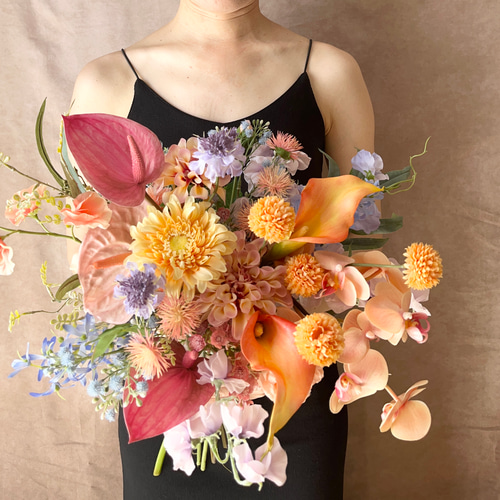 即納OK】トロピカル×カラフルリゾートブーケ ウェディングブーケ  