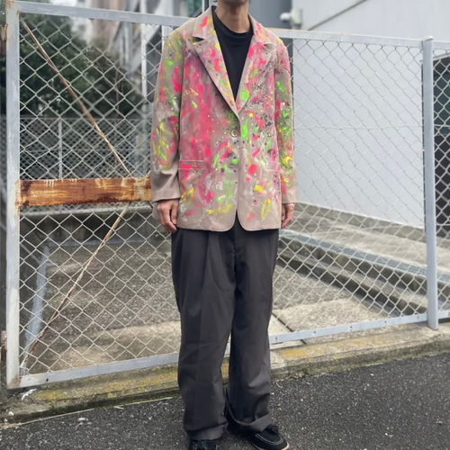 古着　ヴィンテージ　vintage ジャケット　テーラードジャケット　個性派 1960's ARTEX club jacket ベージュ ホップサック クラブ
