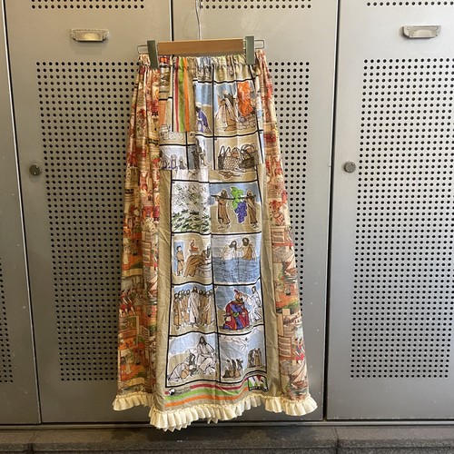 古着　ヴィンテージ　vintage スカート　パッチワーク　ファブリック　個性派 古着 ヴィンテージ vintage スカート パッチワーク ファブリック