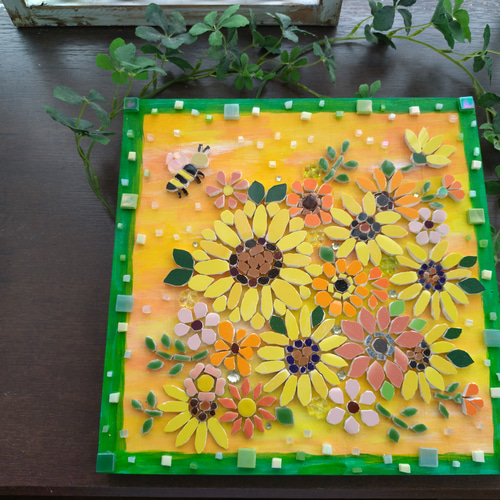 タイルアート「夏色」 その他アート KOMOREBI tile 通販 18084835