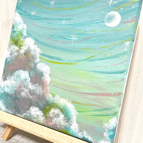 アクリルアート アートパネル 風景画 ミニキャンバスアート 星空 アクリルアート アートパネル 風景画 ミニキャンバスアート 星空