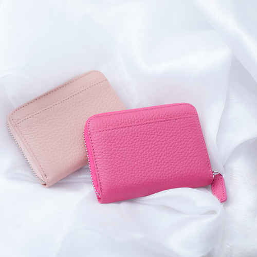 限定ポイント8倍〙《8回目再販売》《全12色》本革 ミニ財布 二