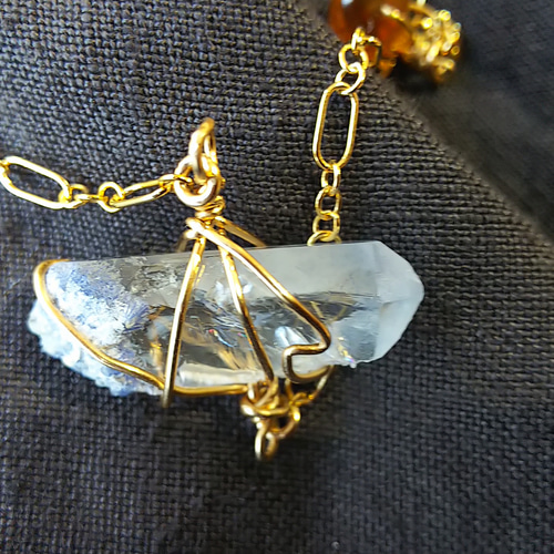 Kaya様デュモルチェライトインクォーツブレスレット14kgf他2点