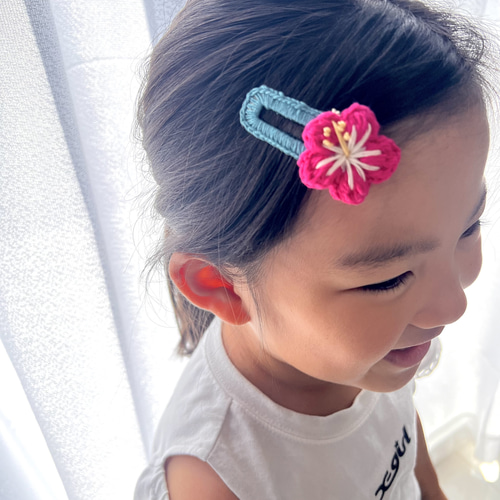 ハイビスカスパッチンピン/2色セット ヘアピン Lattelly 通販