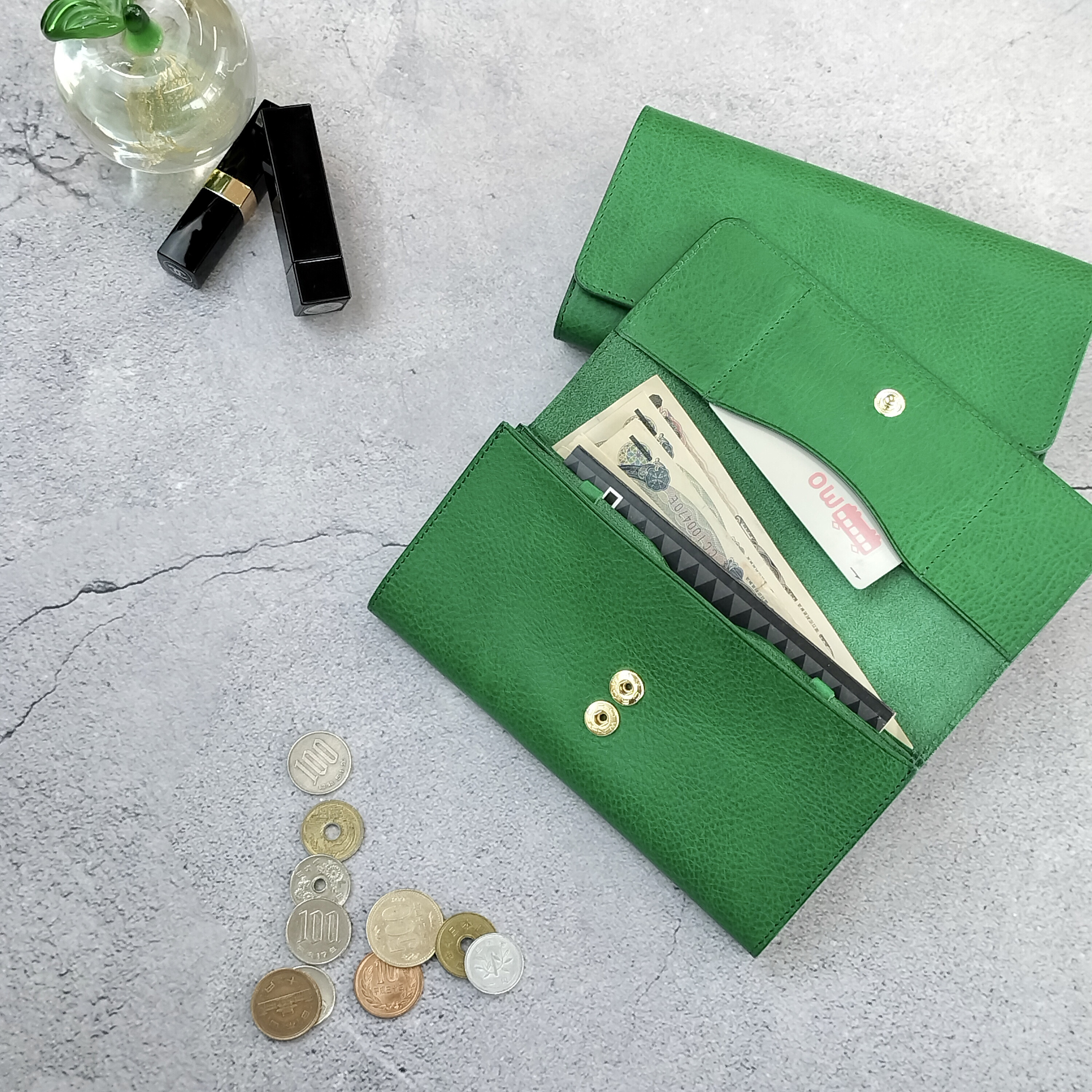 高級イタリア本革　贅沢なつくり　Virgilio ヴィルジリオ　長財布　束入れ