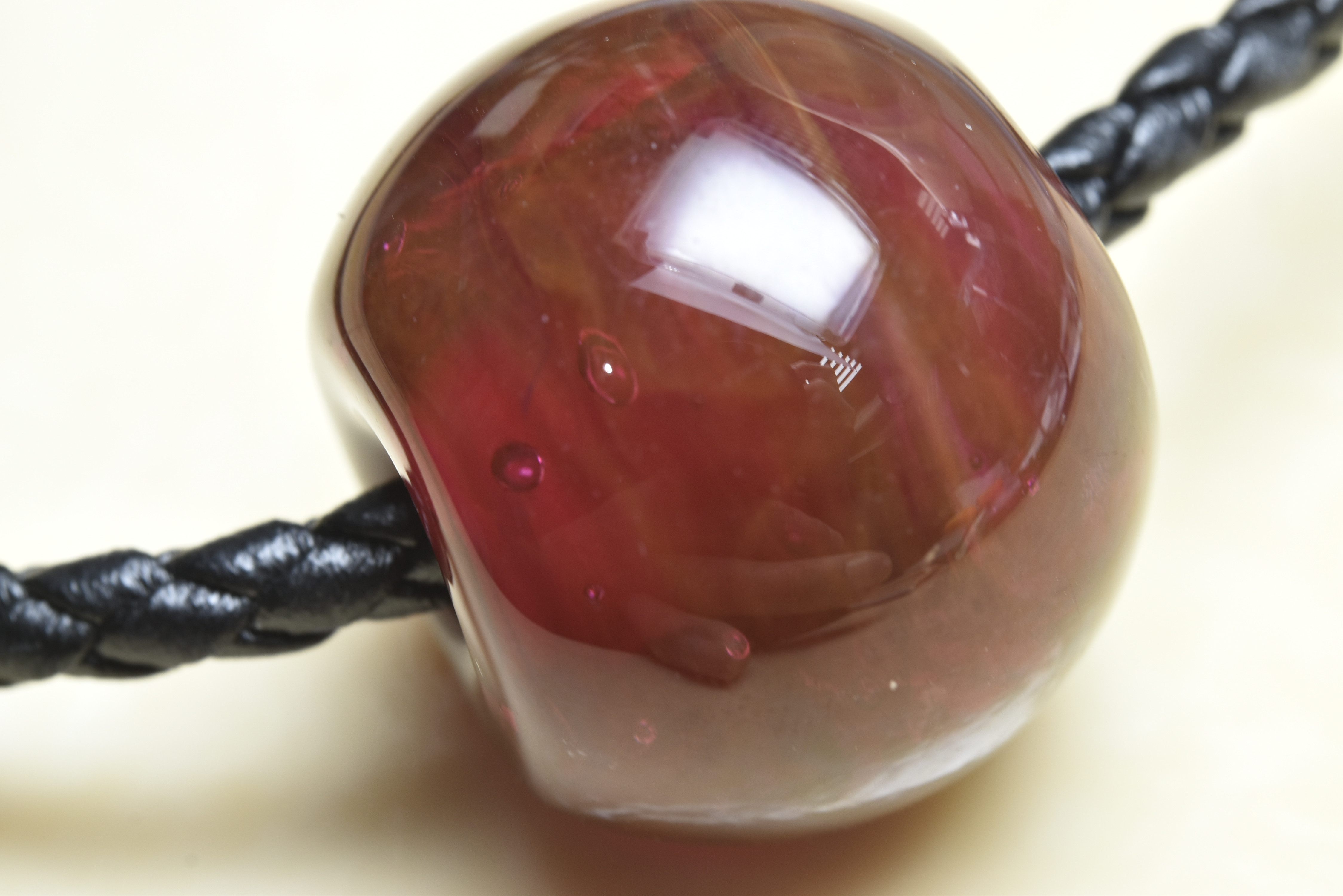 とんぼ玉  ペンダントトップ  michaoo71 (10480-478)ガラス工芸家創作 ハンドメイド 一点物