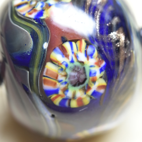 とんぼ玉 ペンダントトップ michaoo71 (10487-478)ガラス工芸家創作 