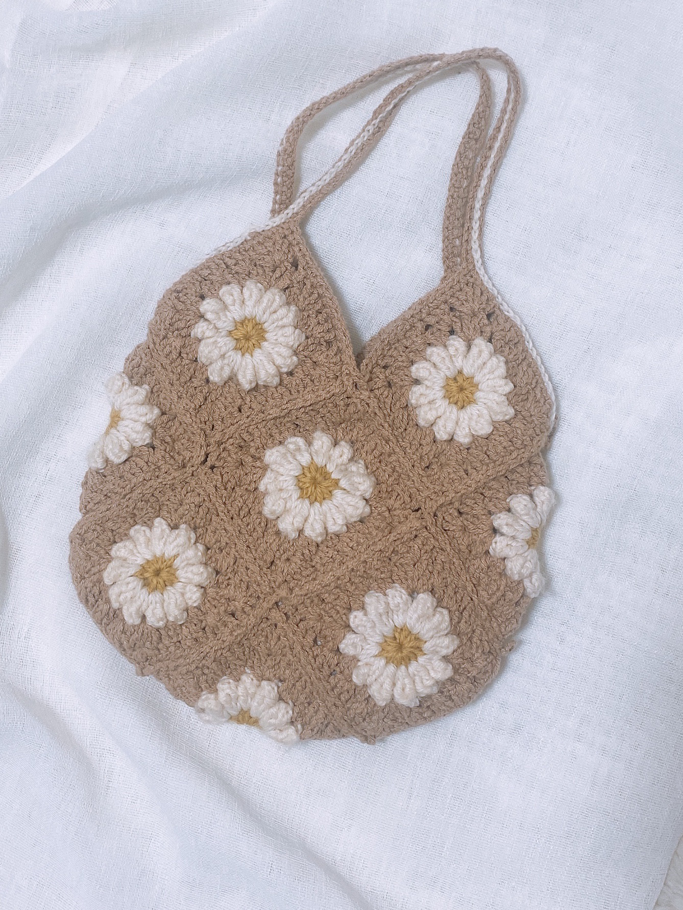 手編みフラワーバッグ