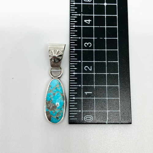 ペルシャン ターコイズ トルコ石 シルバー ネックレス ペンダント