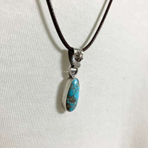 ペルシャン ターコイズ トルコ石 シルバー ネックレス ペンダント