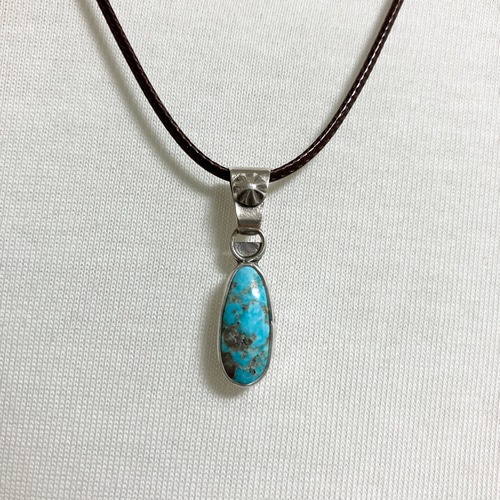ペルシャン ターコイズ トルコ石 シルバー ネックレス ペンダント