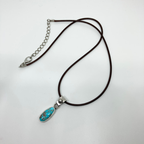 ペルシャン ターコイズ トルコ石 シルバー ネックレス ペンダント