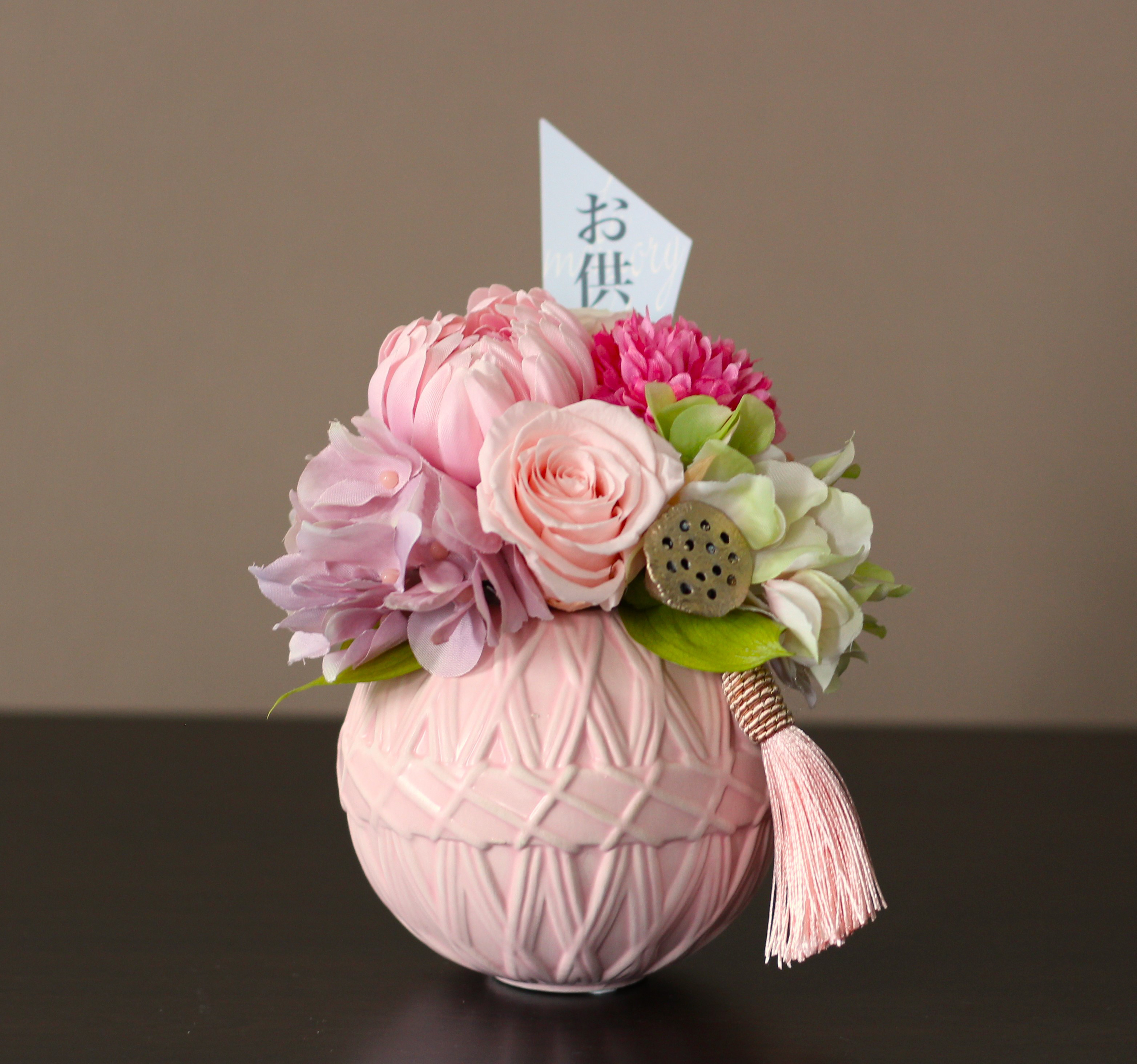 ❤水やり不要・本物みたい！/仏花【春陽】アーティシャフルフラワー＆プリザーブドフラワー