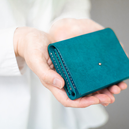 アンティーク調の名刺入れ（ターコイズ ）｜antique style card