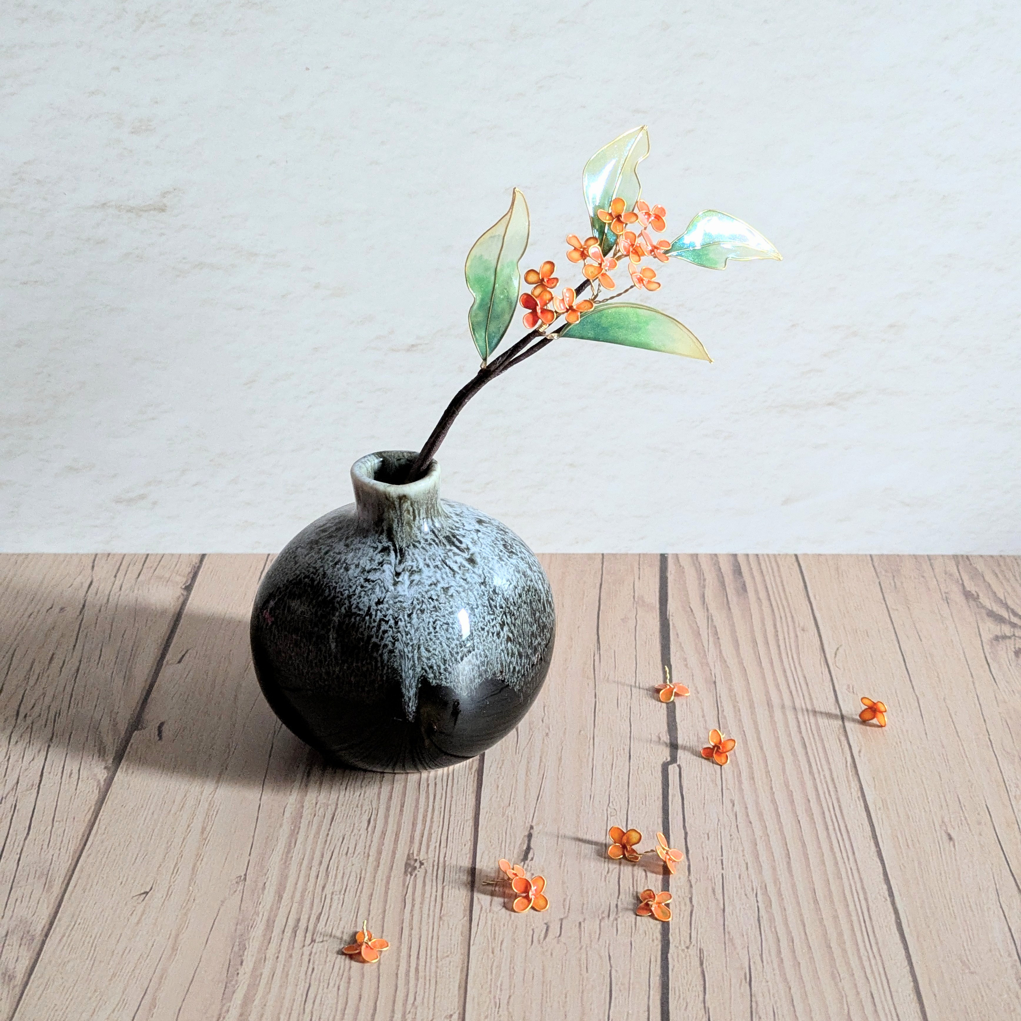 金木犀のインテリアフラワー｜雑貨で楽しむ透明感ある造花、秋ギフトにも