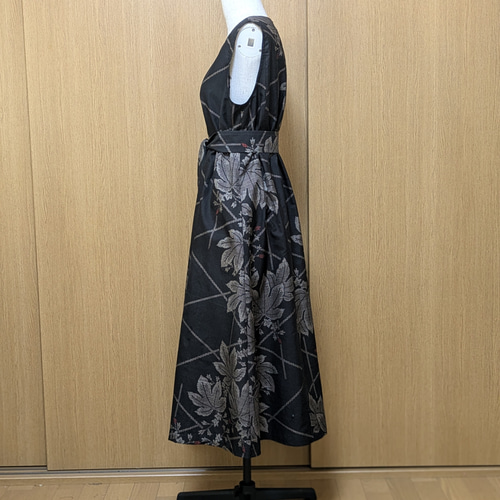 着物リメイク ワンピース 大島紬 M〜L ワンピース さらあお 通販