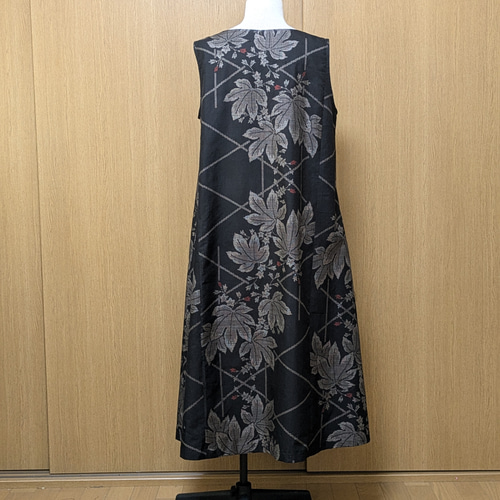 着物リメイク ワンピース 大島紬 M〜L ワンピース さらあお 通販