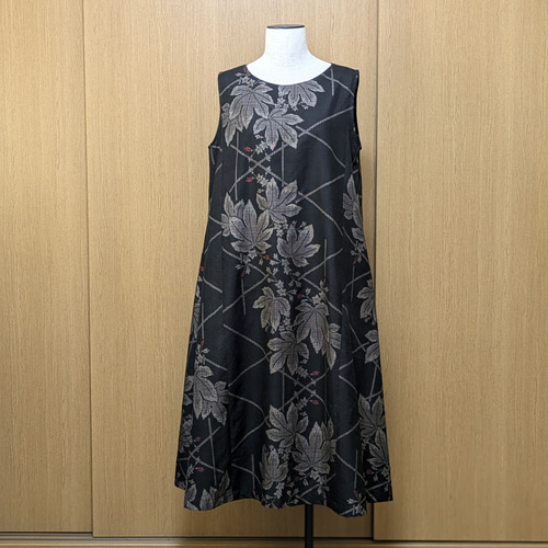 着物リメイク ワンピース 大島紬 M〜L ワンピース さらあお 通販