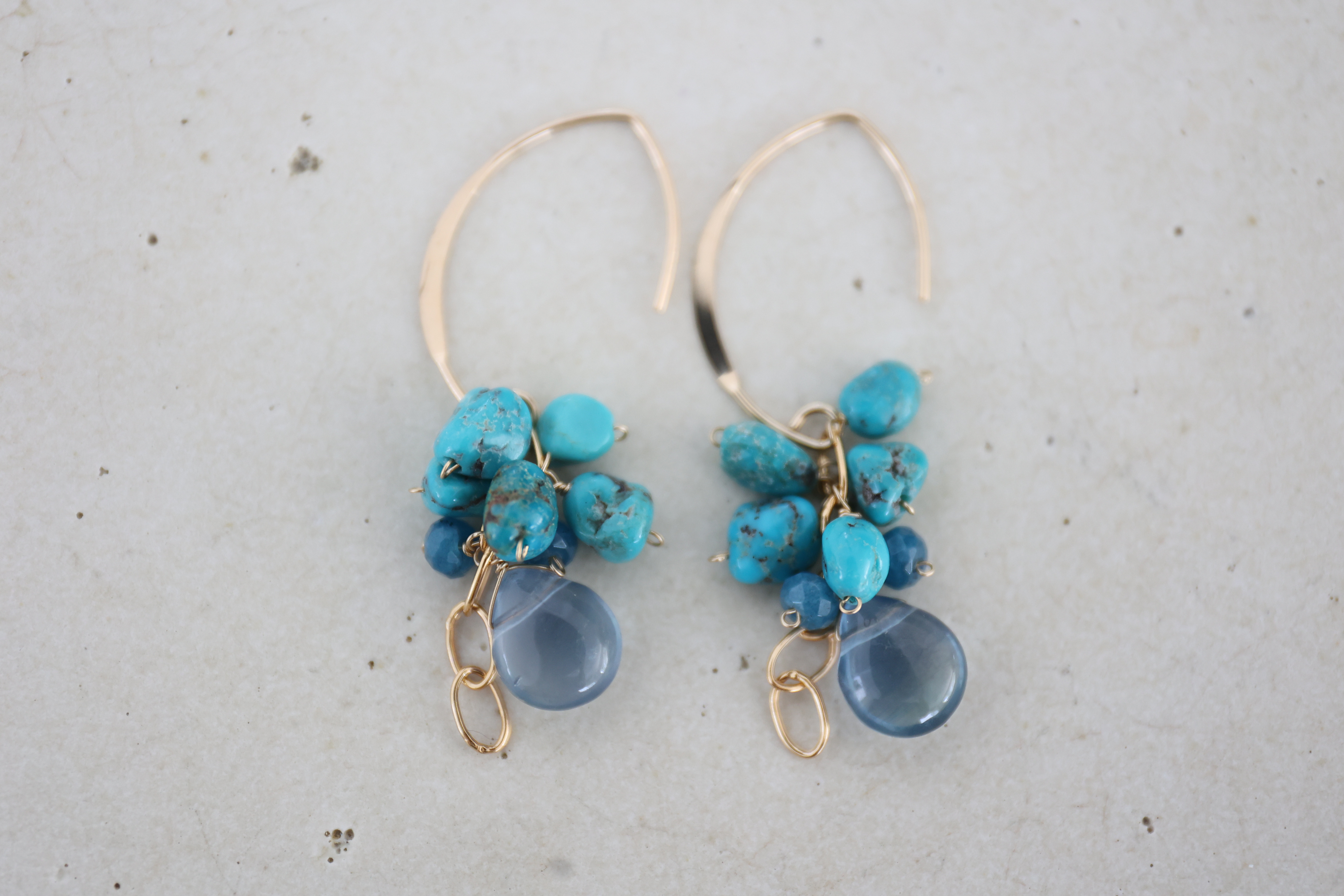 14KGF turquoise pierce[kgf5259]