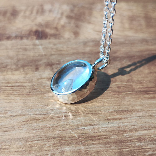 貫入水晶~クォーツインクォーツの純銀ネックレス/水晶 貫入水晶~クォーツインクォーツの純銀ネックレス/水晶