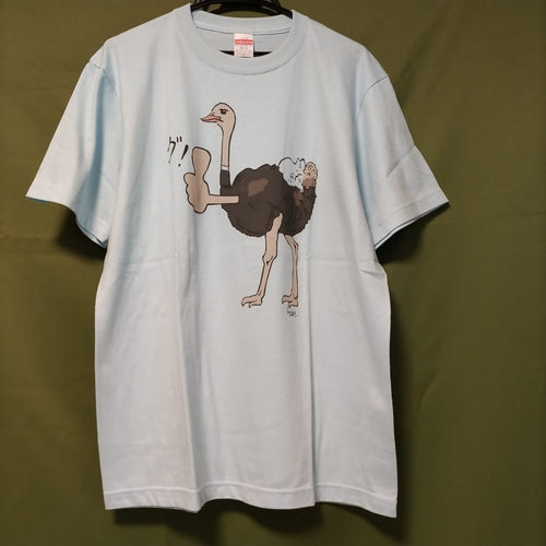 メンズL】おもしろかわいいTシャツ各種（野鳥）#ダチョウ #スズメ  